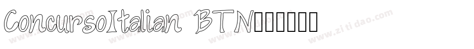 ConcursoItalian BTN字体转换